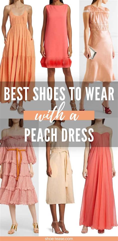 Get inspired: outfit ideas featuring a peach amulst midi dress